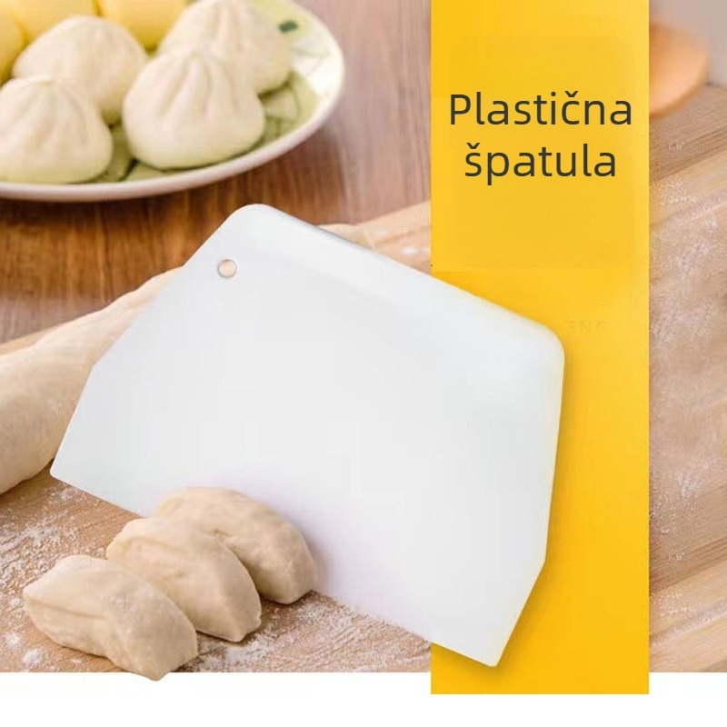 Velika trapezijska špatula i rezač – prehrambena PP plastika, kuhinjski alat za pečenje: torta, krema, tijesto i rižine rolne