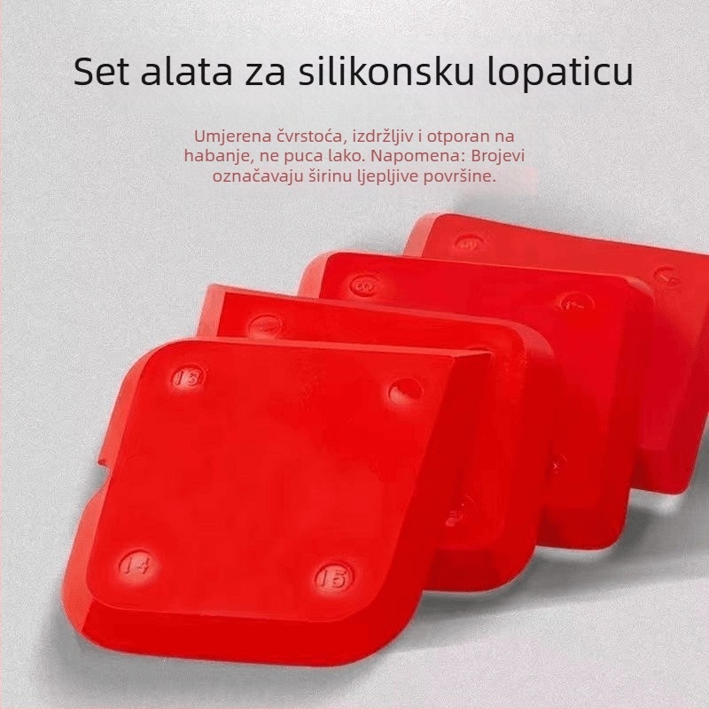 Četverodijelni set višenamjenskih strugača za ljepilo i silikon