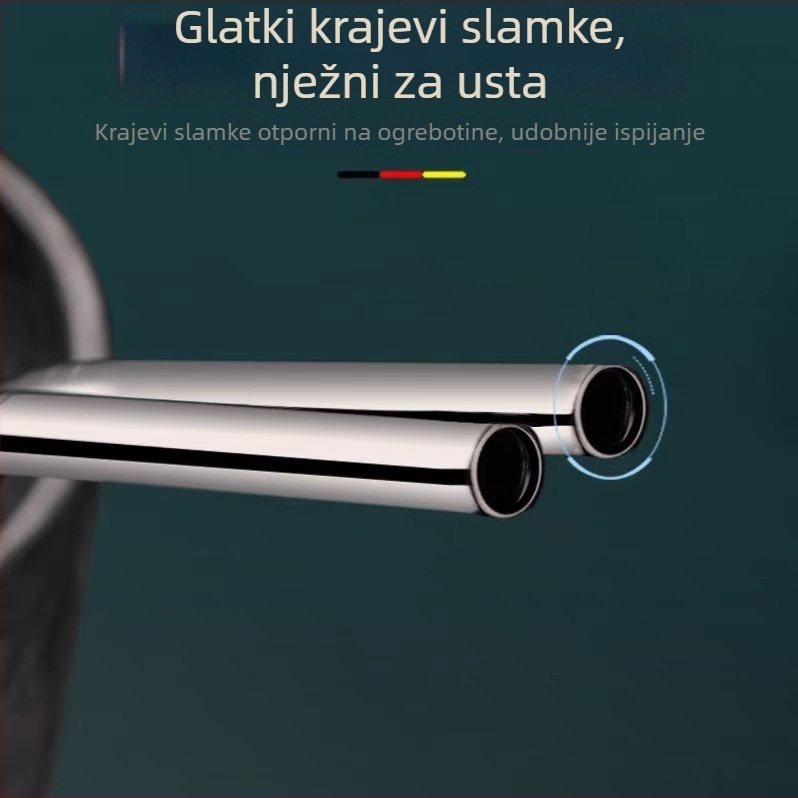 316 nehrđajuće čelične slamke, prehrambene kvalitete, slamke za bubble tea s perlama, velikog promjera, otporne na ogrebotine, kućna upotreba