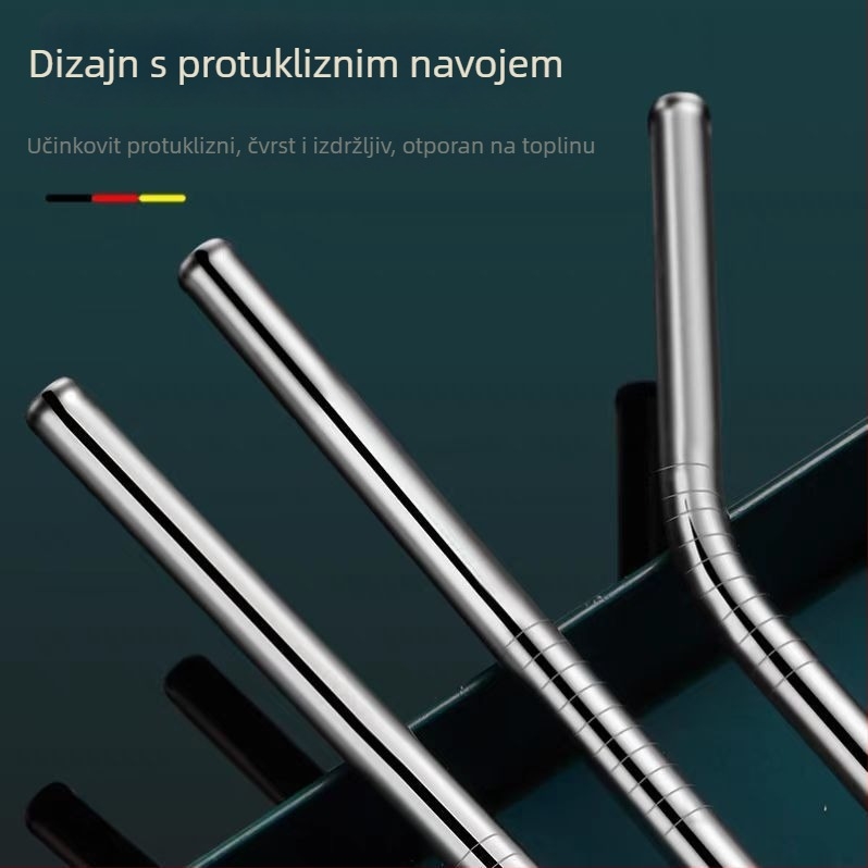 316 nehrđajuće čelične slamke, prehrambene kvalitete, slamke za bubble tea s perlama, velikog promjera, otporne na ogrebotine, kućna upotreba