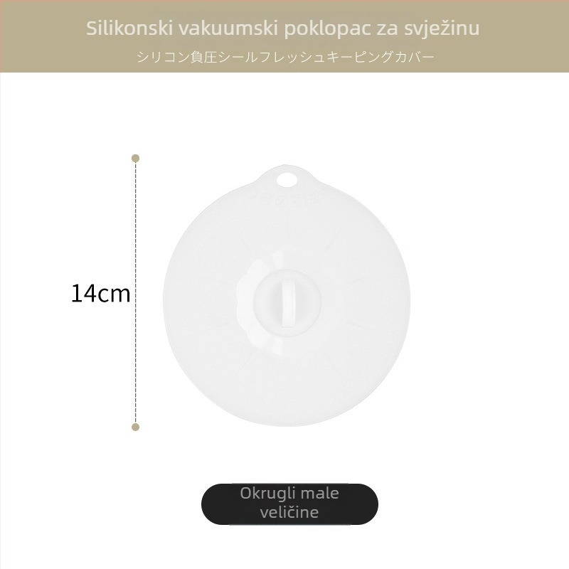 Silikonski poklopac za očuvanje svježine, za mikrovalnu pećnicu, okrugli poklopac za zdjelu, vodonepropusna brtva