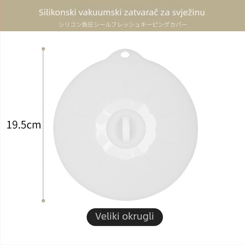 Silikonski poklopac za očuvanje svježine, za mikrovalnu pećnicu, okrugli poklopac za zdjelu, vodonepropusna brtva