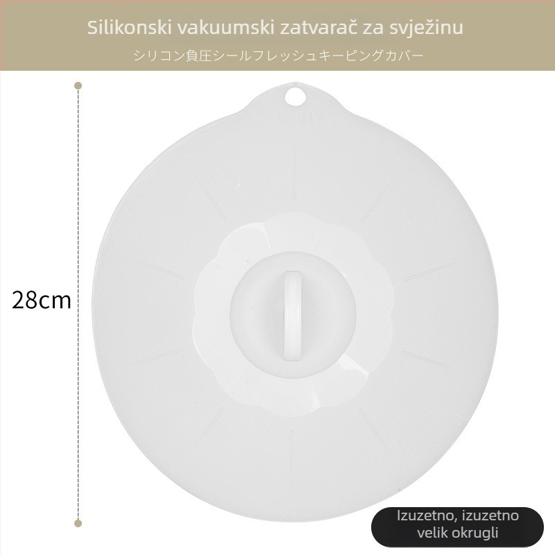 Silikonski poklopac za očuvanje svježine, za mikrovalnu pećnicu, okrugli poklopac za zdjelu, vodonepropusna brtva