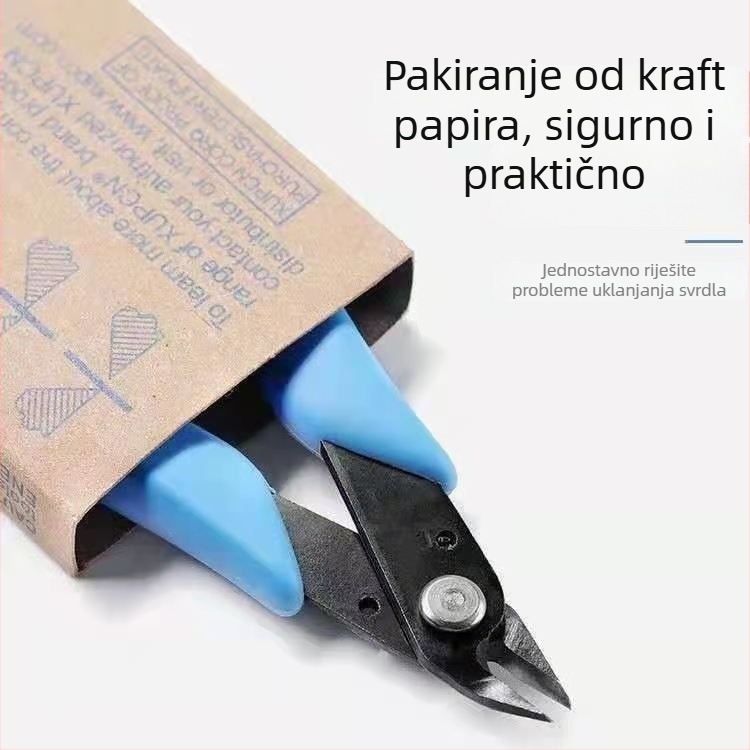 Set alata za njegu noktiju: kliješt za uklanjanje dijamanata, metalne škare, škare za bušenje noktiju, male kliješte, snažne dijagonalne kliješte, alat za uklanjanje noktiju