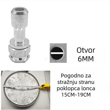 Dijelovi i dodaci za tlačni lonac otporan na eksploziju: ventil za ograničenje tlaka, sigurnosni ventil, ispušna cijev, gornji ventil za oslobađanje tlaka