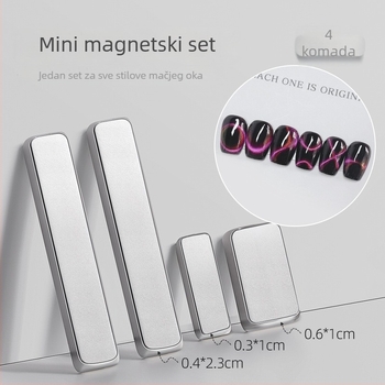 Mini magnetska Cat-Eye traka za gel lak – duga magnetska traka s kamenom za efekt apsorpcije svjetla i crne rupe, alat za manikuru