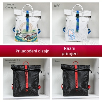 DuPont papirnati ruksak, vodootporan i otporan na habanje, kapacitet 36–55 L, prostran za školu i putovanja