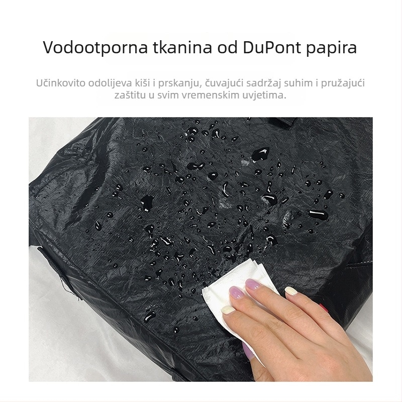 DuPont papirnati ruksak, vodootporan i otporan na habanje, kapacitet 36–55 L, prostran za školu i putovanja