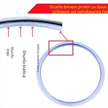 Shunfa silikon brtvni prsten za lonac pod pritiskom, 16–28 cm