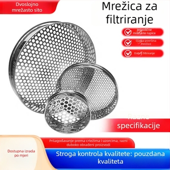 Sito za brašno od nehrđajućeg čelika 304 za kućno pečenje – mreža za filtriranje, razne veličine