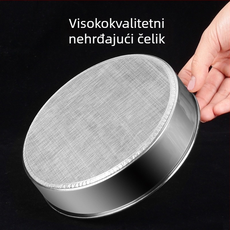 Debelo sito za brašno od nehrđajućeg čelika, mreža 60, dimenzije 15 × 20 cm, sito za rižino brašno za pečenje, sito za sezam