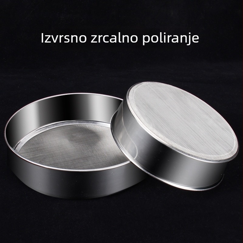 Debelo sito za brašno od nehrđajućeg čelika, mreža 60, dimenzije 15 × 20 cm, sito za rižino brašno za pečenje, sito za sezam