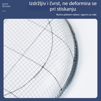 Sito od željeza promjera 52 mm, veliko sito za filtriranje pijeska i šljunka, sito s finim otvorima za žitarice, tlo, sadnju cvijeća i kesten, čelična mreža
