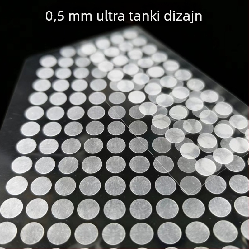 0,5 mm prozirne mrežaste silikonske podloge za stopala, kružne, prehrambene kvalitete, protuklizne, apsorbiraju udarce