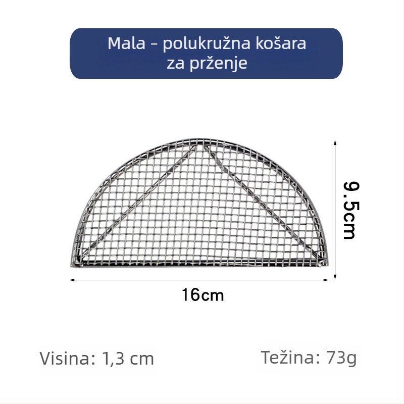 Inox 304 roštiljska mreža za tempuru i svinjske odreske