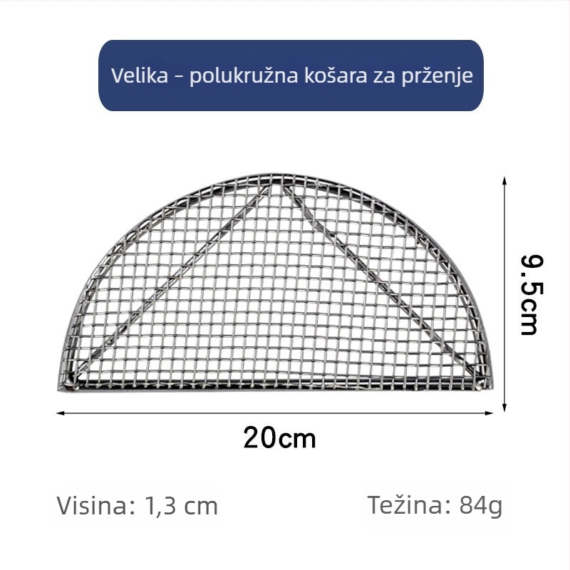 Inox 304 roštiljska mreža za tempuru i svinjske odreske