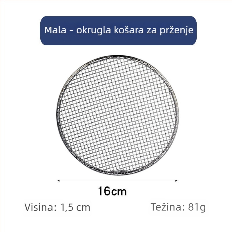 Inox 304 roštiljska mreža za tempuru i svinjske odreske