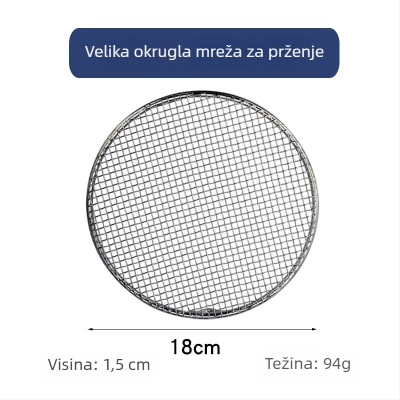 Inox 304 roštiljska mreža za tempuru i svinjske odreske