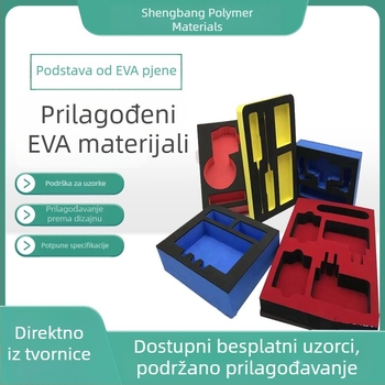 EVA pjena obloga i EVA donja obloga s anti-udarnom trakom, rezanje, graviranje i otiskivanje, EVA antistatinska pjena ploča