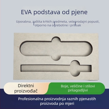 Antistatna EVA pjena unutarnja obloga kutije za graviranje s vatrootpornom zaštitom, jedinstveni sivi unutarnji pladanj