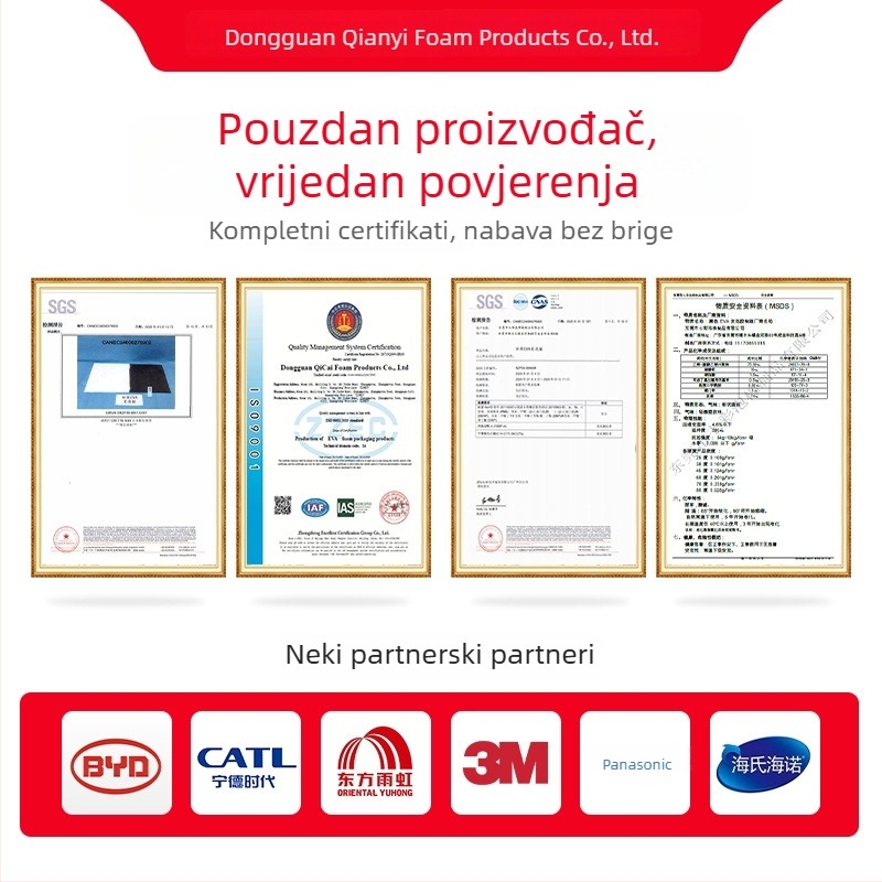 EVA pjena za kutiju alata – integrirani jednodijelni kalup, prilagodljiva unutarnja podstava i obloga od EVA pjene