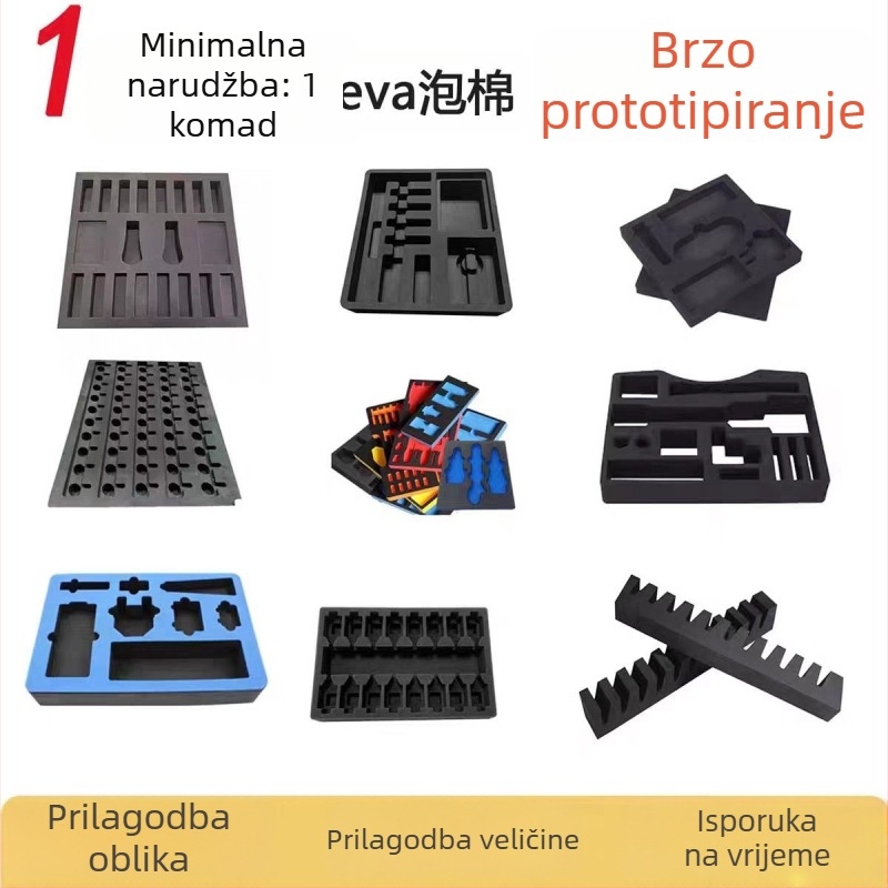 Prilagođena EVA unutarnja obloga za pakiranje DJI drona, otporna na udarce i apsorpcija vibracija