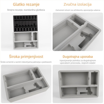 EVA pjena – unutarnja podstava za kozmetičke uređaje, apsorpcija udaraca, antistatčna, bez mirisa