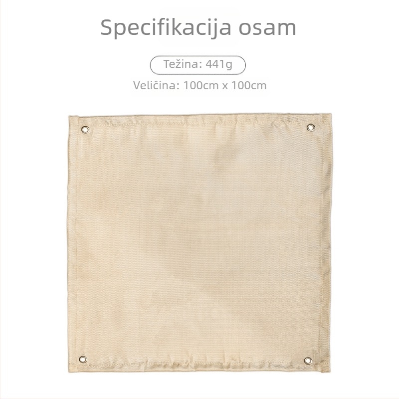 Otporno na požar tkanina za kampiranje s izolacijskom podlogom za roštilj — tkanina od staklenih vlakana, otporna na visoke temperature