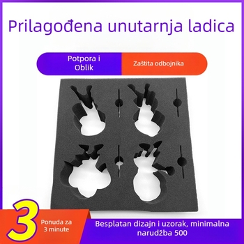 Pjena od pearl cotton za unutarnju ploču pakiranja za kozmetiku i nakit, ublažavanje udara, zaštita od sudara, prilagodljivo