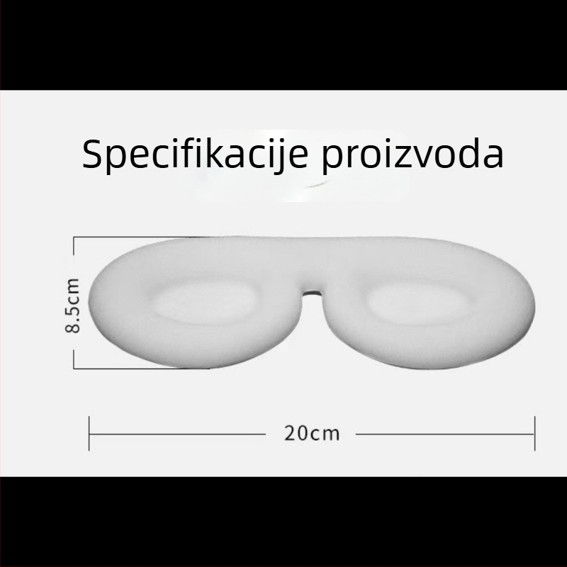 Unutarnja podstava maske za oči od EVA pjene, jednokatno oblikovanje toplim pritiskanjem, memorijska pjena