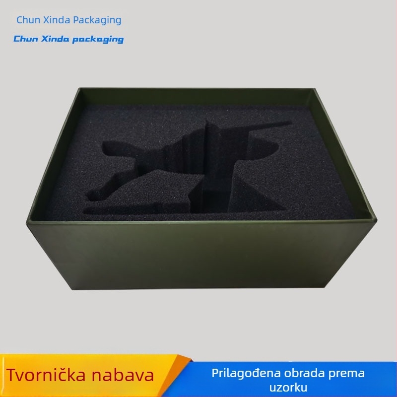 Kutija od EVA pjene s podlogom od spužve i flokiranom unutarnjom potporom