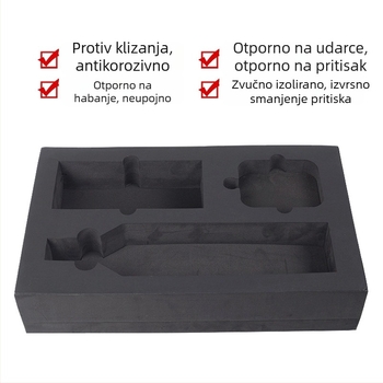 Tav EVA pjene s unutarnjom podstavom i flockanom kutijom za pakiranje, vatrootporna i anti-statička visoko gusta pjena, prilagodba