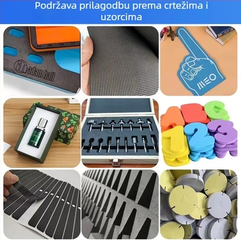Dvobojni EVA pjena list, tvrdoća 38 Shore, prilagođena obrada, unutarnja potpora i obloga za kalupe za rezanje
