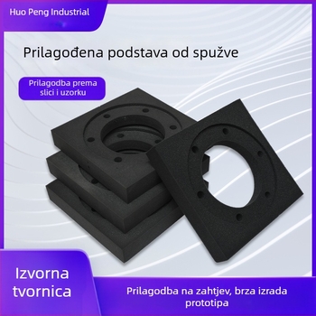 Prilagođena crna EVA obloga s flokom za kutije za nakit, jastučić od pjene za apsorpciju udaraca i unutarnja potpora za kozmetiku