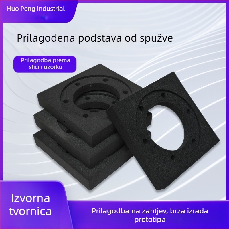 Prilagođena crna EVA obloga s flokom za kutije za nakit, jastučić od pjene za apsorpciju udaraca i unutarnja potpora za kozmetiku