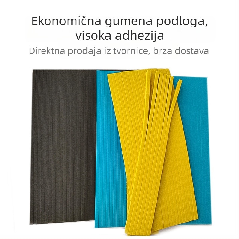 EVA pjena podloga za rezanje nožem, visokoelastična pjena, sivo-plava-žuta, za poluautomatno tiskanje i izrezivanje