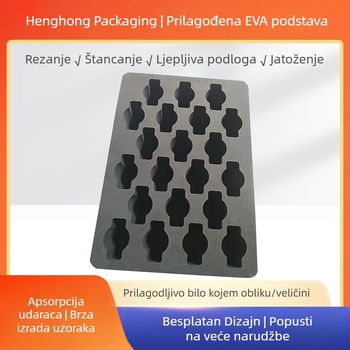 EVA pjena s unutarnjim podršnim utorom, zaštitna traka za udarce, bez mirisa, otporna na požar, antistatična, 38–80°C