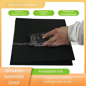 Antistatični EVA pjena list, crne boje, visoke gustoće, unutarnja podloga s izolacijom i vodootpornošću