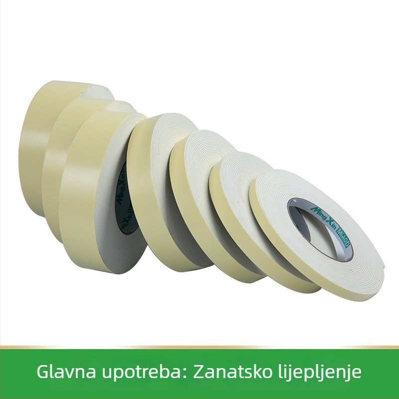 Quanshide EVA dvostrana traka od pjene s kukom, debljina 1.5 mm, širina 1.0–3.0 cm, duljina po narudžbi, za kućanske aparate, igračke, elektroniku i ukrase.