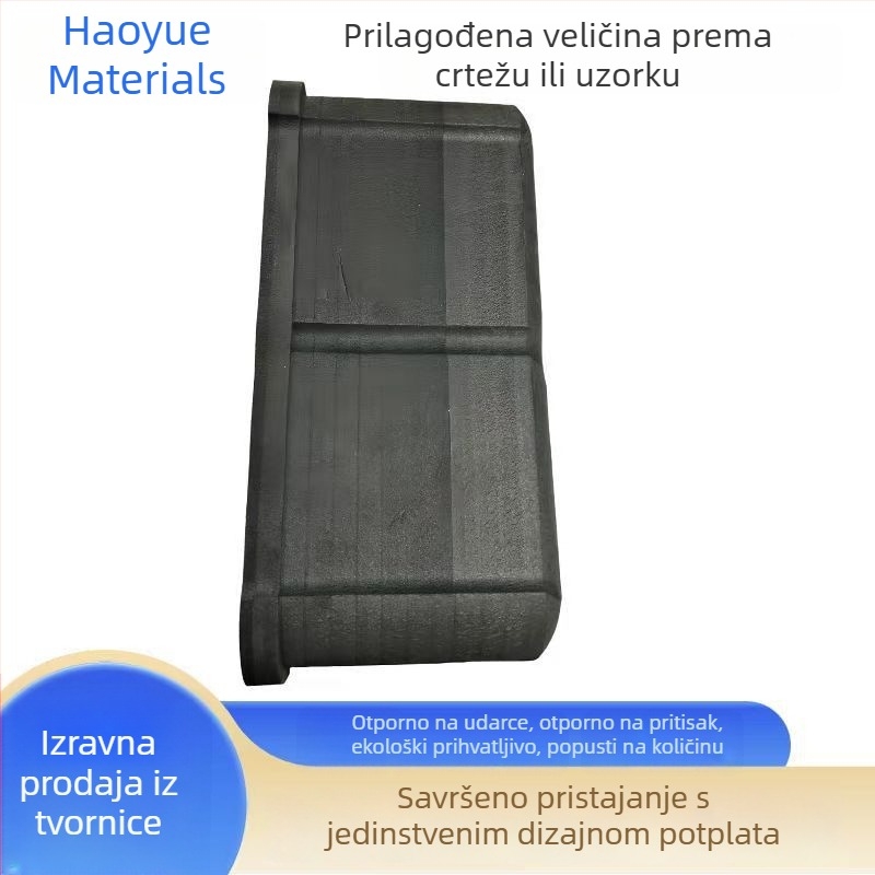Crna EVA podstava i EVA pjena u roli, visoka elastičnost, otporna na vatru, apsorpcija udaraca, gravirana spužva, obućarski materijal, antistatički ulošak