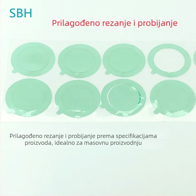 Velikog formata PET zaštitni film s silikonskim ljepilom, EVA pjena i PC ploča, izrezano matricom