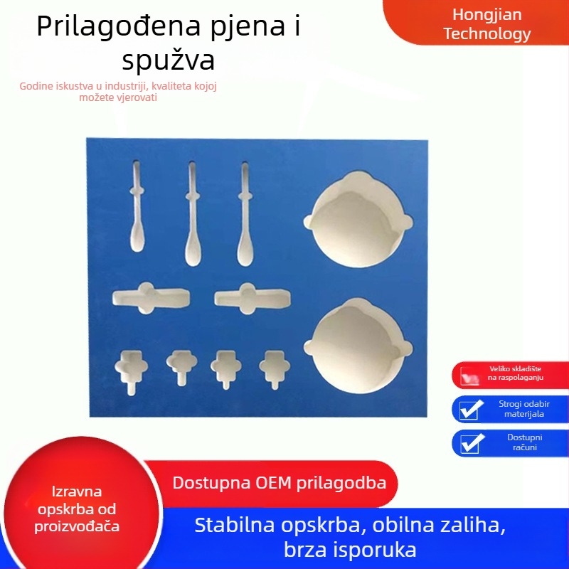 Antistatična EVA pjena za unutarnju oblogu ambalaže elektroničkih uređaja, prilagođeno neobično graviranje, apsorpcija udara