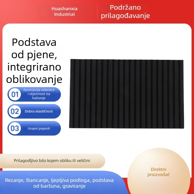 EVA pjena traka za automobilske dijelove, EVA pjena kartica sa utorom, zaštitna pjena protiv sudara