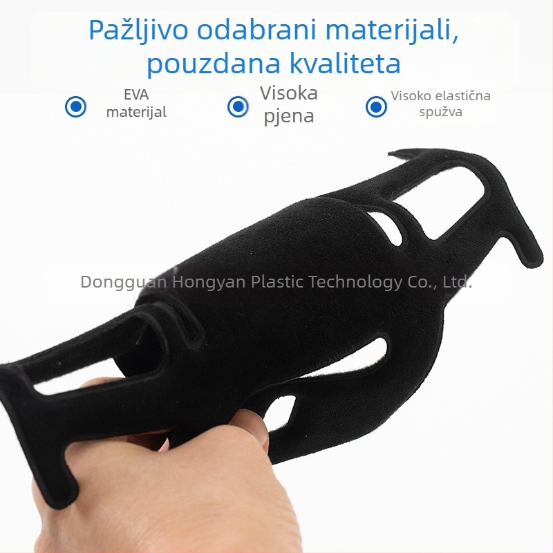 Prilagodljiva unutarnja podstava kacige od flokirane EVA pjene sa zaštitnom spužvom, ublažavanje udara i prilagodljivo pristajanje
