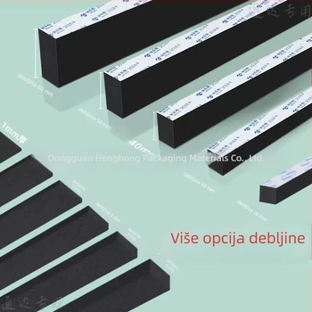 Dvostrano ljepljiva EVA pjena traka za brtvljenje, zvučnu izolaciju i ublažavanje vibracija (gustoća 30–80 kg/m³)