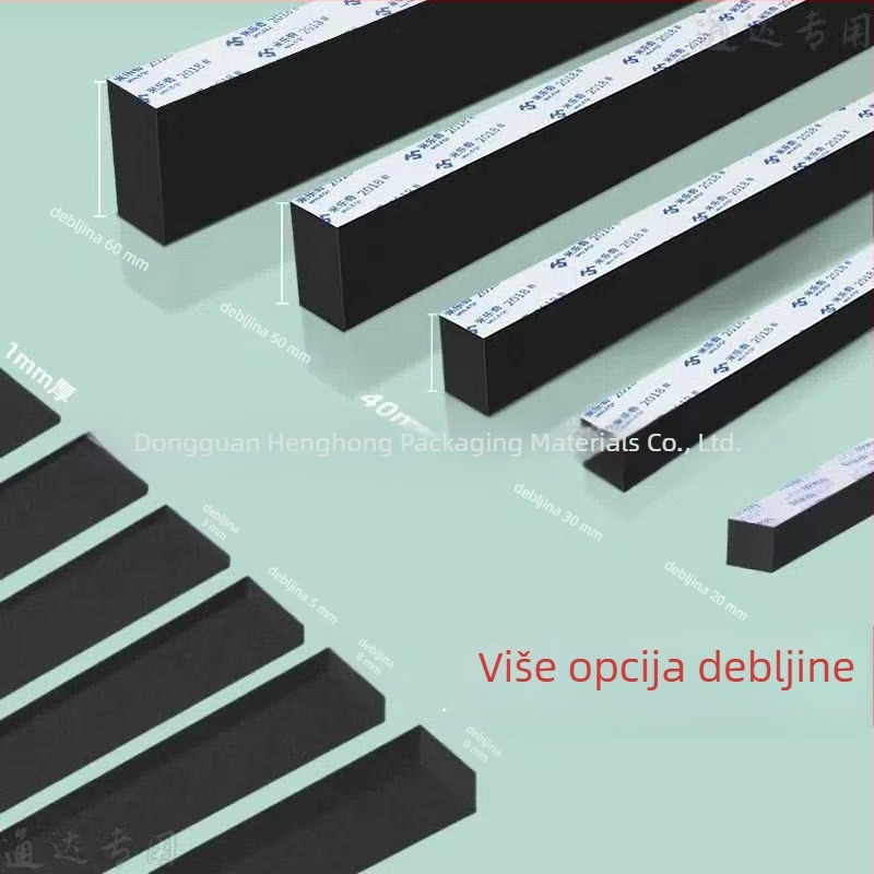Dvostrano ljepljiva EVA pjena traka za brtvljenje, zvučnu izolaciju i ublažavanje vibracija (gustoća 30–80 kg/m³)