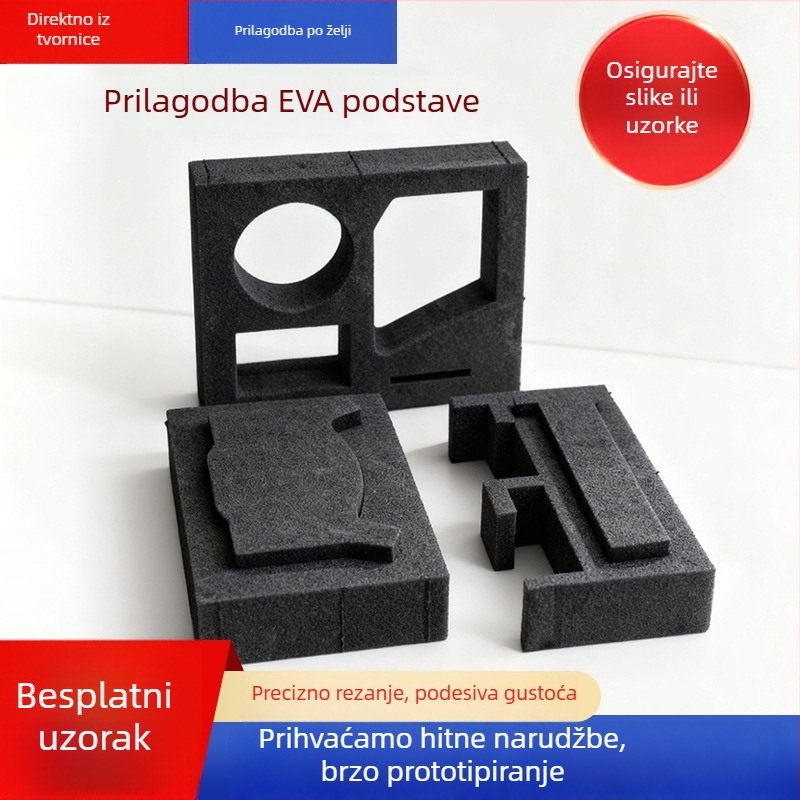 Dvostrana EVA unutarnja podstava za alate, unutarnja podrška, pjena za apsorpciju udara, za graviranje i rezanje