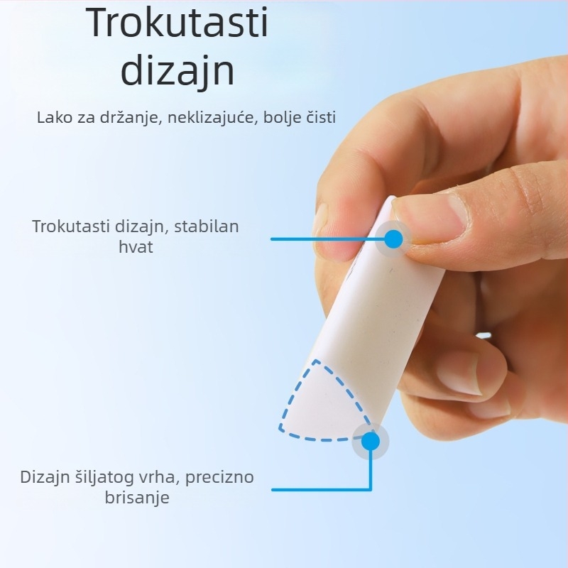 Zhenglin trokutna gumica za djecu, 2B, u kutiji, za umjetnost, bez tragova