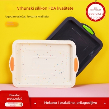 Silikonski pravokutni kalup za pečenje – neprijanjajući, za kućnu upotrebu