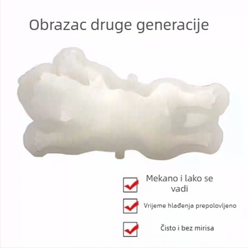 Druga generacija poboljšana silikonska forma za tortu u obliku Shar-Pei psa, za mousse, pečenje i čokoladu
